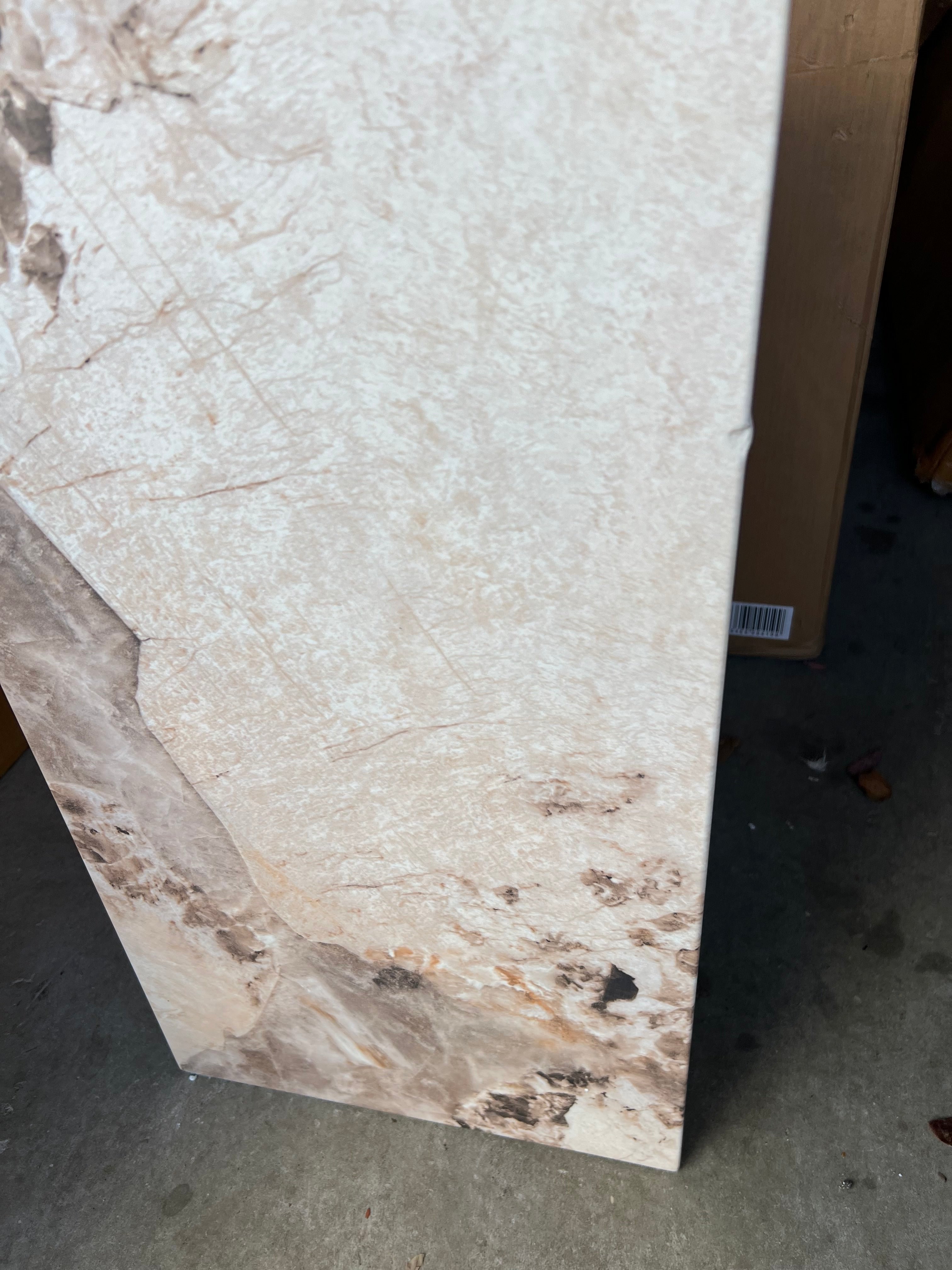 Sur Pandora Marble Column Side Table - CLEARANCE